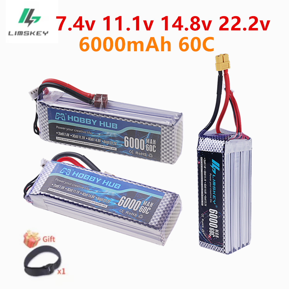 4S Lipo Battery 14.8V 6000Mah - Batterie LiPo 7,4V 11,1V 14,8V 22,2V