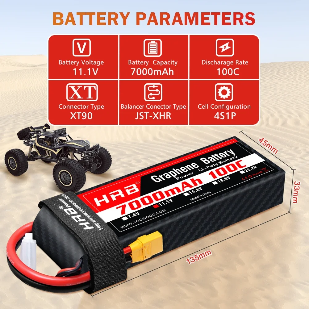 Batterie graphène 2S 3S 4s 6s  - 4S Lipo Battery 14.8V 6000Mah avis et prix